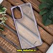 قاب گوشی Galaxy A73 5G سامسونگ طرح پشت طلق شیشه ای شفاف اورجینال برند FASHION CASE بنفش کد 585