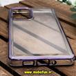قاب گوشی Galaxy A73 5G سامسونگ طرح پشت طلق شیشه ای شفاف اورجینال برند FASHION CASE بنفش کد 585