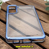 قاب گوشی Galaxy S21 FE سامسونگ طرح پشت طلق شیشه ای شفاف اورجینال برند FASHION CASE آبی براق کد 404