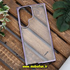 قاب گوشی Galaxy S23 Ultra سامسونگ طرح پشت طلق شیشه ای شفاف اورجینال برند FASHION CASE بنفش کد 109