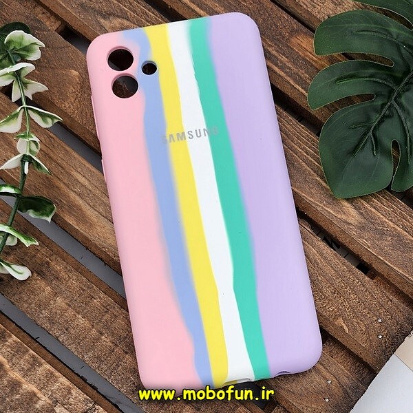 قاب گوشی Galaxy A04 - Galaxy M13 5G سامسونگ سیلیکونی اورجینال سورا SORA پاک کنی رنگین کمانی آبرنگی درجه یک زیربسته محافظ لنزدار کد 174