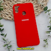 قاب گوشی Galaxy A11 - Galaxy M11 سامسونگ سیلیکونی اورجینال سورا SORA پاک کنی درجه یک زیربسته محافظ لنز دار قرمز کد 619