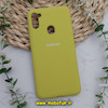 قاب گوشی Galaxy A11 - Galaxy M11 سامسونگ سیلیکونی اورجینال سورا SORA پاک کنی درجه یک زیربسته محافظ لنز دار زرد فسفری کد 621