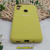 قاب گوشی Galaxy A11 - Galaxy M11 سامسونگ سیلیکونی اورجینال سورا SORA پاک کنی درجه یک زیربسته محافظ لنز دار زرد فسفری کد 621