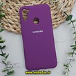 قاب گوشی Galaxy A11 - Galaxy M11 سامسونگ سیلیکونی اورجینال سورا SORA پاک کنی درجه یک زیربسته محافظ لنز دار بنفش کد 625