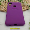 قاب گوشی Galaxy A11 - Galaxy M11 سامسونگ سیلیکونی اورجینال سورا SORA پاک کنی درجه یک زیربسته محافظ لنز دار بنفش کد 625