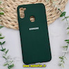 قاب گوشی Galaxy A11 - Galaxy M11 سامسونگ سیلیکونی اورجینال سورا SORA پاک کنی درجه یک زیربسته محافظ لنز دار سبز تیره کد 627