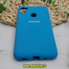 قاب گوشی Galaxy A11 - Galaxy M11 سامسونگ سیلیکونی اورجینال سورا SORA پاک کنی درجه یک زیربسته محافظ لنز دار آبی کد 629