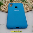 قاب گوشی Galaxy A11 - Galaxy M11 سامسونگ سیلیکونی اورجینال سورا SORA پاک کنی درجه یک زیربسته محافظ لنز دار آبی کد 629
