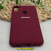 قاب گوشی Galaxy A11 - Galaxy M11 سامسونگ سیلیکونی اورجینال سورا SORA پاک کنی درجه یک زیربسته محافظ لنز دار عنابی کد 632