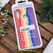 قاب گوشی Galaxy A20S سامسونگ سیلیکونی اورجینال سورا SORA پاک کنی رنگین کمانی آبرنگی درجه یک زیربسته کد 557