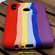 قاب گوشی Galaxy A20S سامسونگ سیلیکونی اورجینال سورا SORA پاک کنی رنگین کمانی آبرنگی درجه یک زیربسته کد 557
