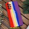 قاب گوشی Galaxy A23 4G سامسونگ سیلیکونی اورجینال سورا SORA پاک کنی رنگین کمانی آبرنگی درجه یک زیربسته محافظ لنزدار کد 412