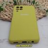 قاب گوشی Galaxy M33 5G سامسونگ سیلیکونی اورجینال سورا SORA پاک کنی درجه یک زیربسته محافظ لنز دار زرد فسفری کد 98