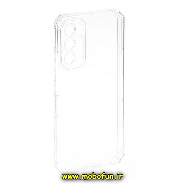 قاب گوشی Galaxy A34 سامسونگ طرح ژله ای شفاف بی رنگ ایربگ دار کپسولی محافظ لنز دار کد 127