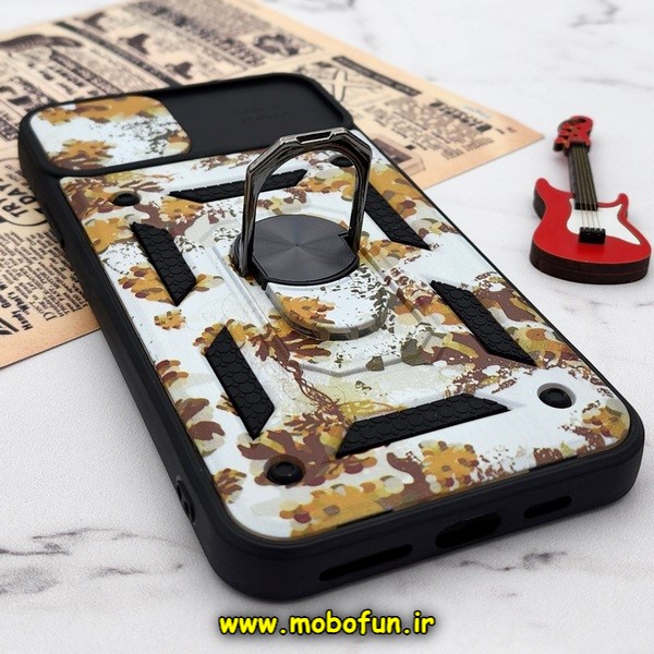 قاب گوشی iPhone 11 Pro Max آیفون طرح ضد ضربه بتمن چریکی ارتشی هولدر دار محافظ لنز دار کشویی پنجره ای کد E24-176428