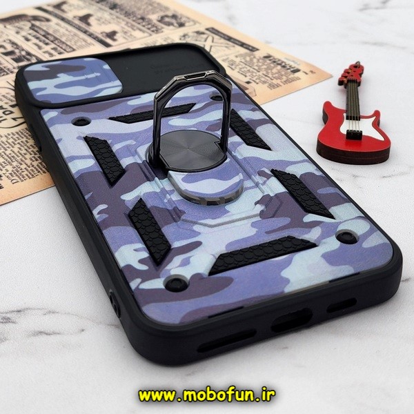 قاب گوشی iPhone 11 Pro Max آیفون طرح ضد ضربه بتمن چریکی ارتشی هولدر دار محافظ لنز دار کشویی پنجره ای کد E24-176455