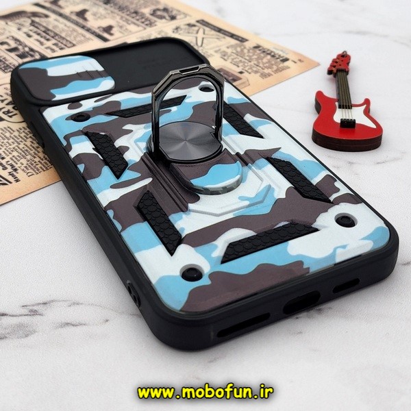قاب گوشی iPhone 11 Pro Max آیفون طرح ضد ضربه بتمن چریکی ارتشی هولدر دار محافظ لنز دار کشویی پنجره ای کد E24-176429