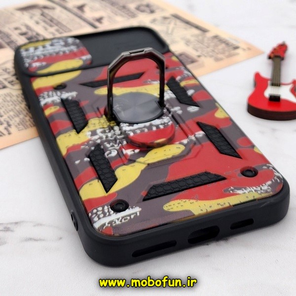 قاب گوشی iPhone 11 Pro Max آیفون طرح ضد ضربه بتمن چریکی ارتشی هولدر دار محافظ لنز دار کشویی پنجره ای کد E24-176414