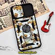 قاب گوشی iPhone 13 Pro آیفون طرح ضد ضربه بتمن چریکی ارتشی هولدر دار محافظ لنز دار کشویی پنجره ای کد 374