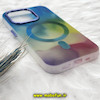 قاب گوشی iPhone 14 Pro آیفون طرح متال آبرنگی مگ سیف اورجینال Creative Case کد 147
