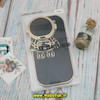 قاب گوشی iPhone 14 Pro آیفون طرح ژله ای فضانورد مای کیس گلد لاین Creative Case محافظ لنز دار مشکی کد 155