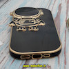 قاب گوشی iPhone 14 Pro آیفون طرح ژله ای فضانورد مای کیس گلد لاین Creative Case محافظ لنز دار مشکی کد 155