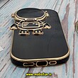 قاب گوشی iPhone 14 Pro آیفون طرح ژله ای فضانورد مای کیس گلد لاین Creative Case محافظ لنز دار مشکی کد 155