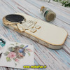 قاب گوشی iPhone 14 Pro آیفون طرح ژله ای فضانورد مای کیس گلد لاین Creative Case محافظ لنز دار کرم کد 156