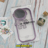 قاب گوشی iPhone 14 Pro آیفون طرح ژله ای فضانورد مای کیس شفاف گلد لاین Creative Case محافظ لنز دار بنفش کد 157