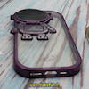 قاب گوشی iPhone 14 Pro آیفون طرح ژله ای فضانورد مای کیس شفاف گلد لاین Creative Case محافظ لنز دار بنفش کد 157