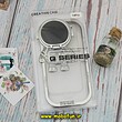 قاب گوشی iPhone 14 Pro آیفون طرح ژله ای فضانورد مای کیس شفاف گلد لاین Creative Case محافظ لنز دار نقره ای کد 160
