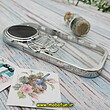 قاب گوشی iPhone 14 Pro آیفون طرح ژله ای فضانورد مای کیس شفاف گلد لاین Creative Case محافظ لنز دار نقره ای کد 160