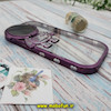 قاب گوشی iPhone 14 Pro Max آیفون طرح ژله ای فضانورد مای کیس شفاف گلد لاین Creative Case محافظ لنز دار بنفش کد 186