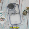 قاب گوشی iPhone 14 Pro Max آیفون طرح ژله ای فضانورد مای کیس شفاف گلد لاین Creative Case محافظ لنز دار سرمه ای تیره کد 187