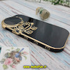 قاب گوشی iPhone 14 Pro Max آیفون طرح ژله ای فضانورد مای کیس گلد لاین Creative Case محافظ لنز دار مشکی کد 189