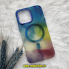 قاب گوشی iPhone 14 Pro Max آیفون طرح متال آبرنگی مگ سیف اورجینال Creative Case کد 198