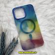 قاب گوشی iPhone 14 Pro Max آیفون طرح متال آبرنگی مگ سیف اورجینال Creative Case کد 198
