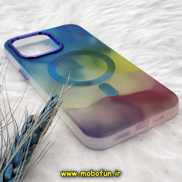 قاب گوشی iPhone 14 Pro Max آیفون طرح متال آبرنگی مگ سیف اورجینال Creative Case کد E6-170776