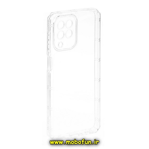قاب گوشی Galaxy M33 5G سامسونگ طرح ژله ای شفاف بی رنگ ایربگ دار کپسولی محافظ لنز دار کد 100