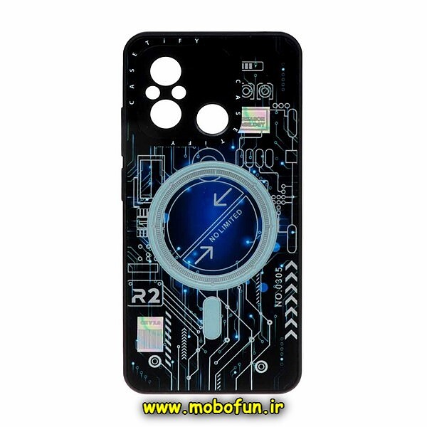 قاب گوشی Redmi 12C - Poco C55 - Redmi 11A شیائومی طرح مگ سیفی MagSafe برند Case Tify مدل اسپرت محافظ لنزدار کد 42