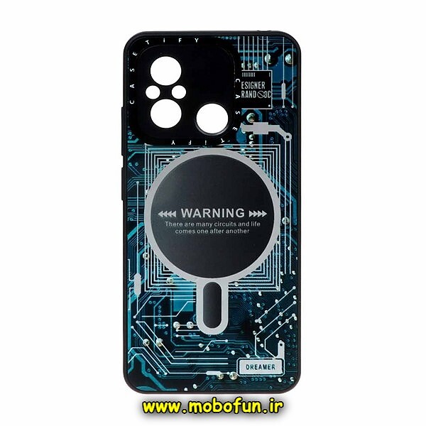 قاب گوشی Redmi 12C - Poco C55 - Redmi 11A شیائومی طرح مگ سیفی MagSafe برند Case Tify مدل اسپرت محافظ لنزدار کد 44