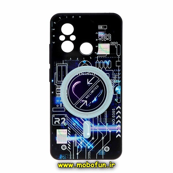 قاب گوشی Redmi 12C - Poco C55 - Redmi 11A شیائومی طرح مگ سیفی MagSafe برند Case Tify مدل اسپرت محافظ لنزدار کد 48