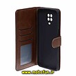 کیف گوشی Redmi Note 9S - Redmi Note 9 Pro شیائومی مگنتی نیلکین NILLKIN طرح چرم کتابی محافظ لنزدار قهوه ای کد 862