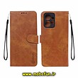 کیف گوشی Redmi Note 12 4G شیائومی مگنتی نیلکین NILLKIN طرح چرم کتابی محافظ لنزدار عسلی کد 53