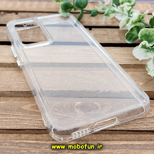 قاب گوشی Xiaomi 12T - Xiaomi 12T Pro شیائومی اورجینال آرمور ARMOR طرح طلقی شیشه ای شفاف دکمه کرومی کد E8-170000