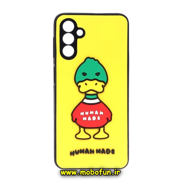 قاب گوشی  Galaxy A04S سامسونگ طرح سیلیکونی هارد سه بعدی برجسته محافظ لنزدار اردک HUMAN MADE کد 193