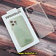 قاب گوشی Galaxy A12 - Galaxy M12 - Galaxy F12 سامسونگ اورجینال آرمور ARMOR طرح طلقی شیشه ای شفاف دکمه کرومی کد 1182