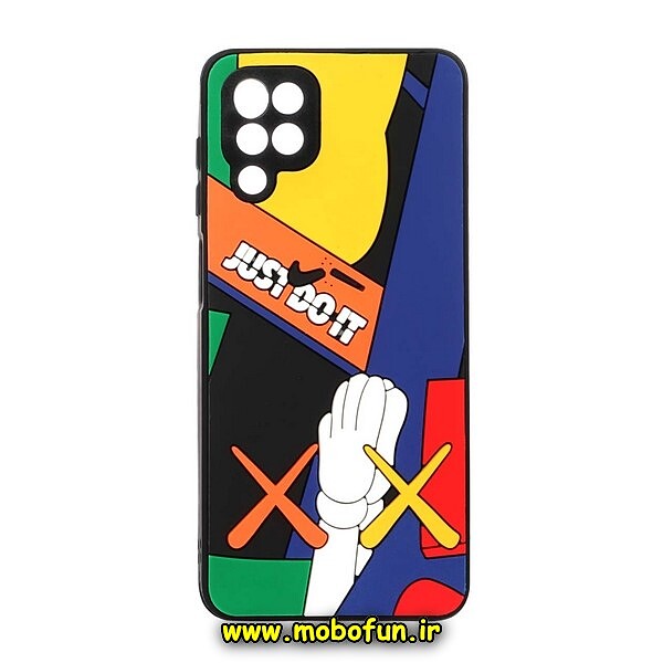 قاب گوشی Galaxy A12 - Galaxy M12 سامسونگ طرح سیلیکونی هارد سه بعدی برجسته محافظ لنزدار نایکی JUST DO IT کد 1191