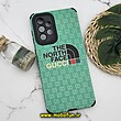 قاب گوشی Galaxy A33 5G سامسونگ طرح کبریتی چرمی اورجینال Unique Case محافظ لنزدار کپسولی THE NORTH FACE کد 455